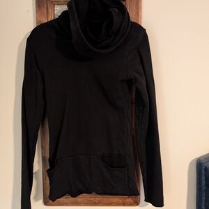 Elegant Black Cowl Neck Sweater